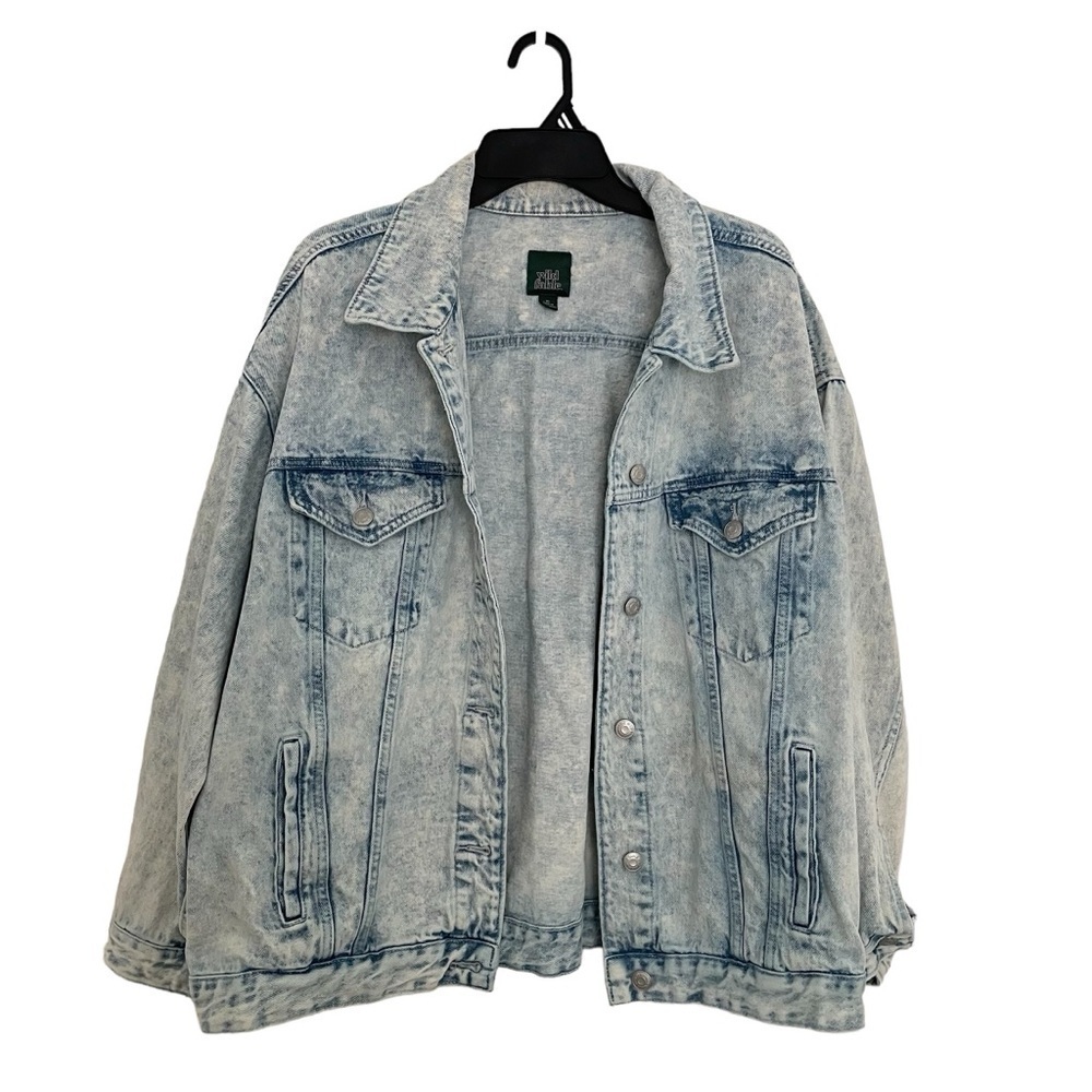 Wild Fable Trucker Jean Jacket Acid Wash XL